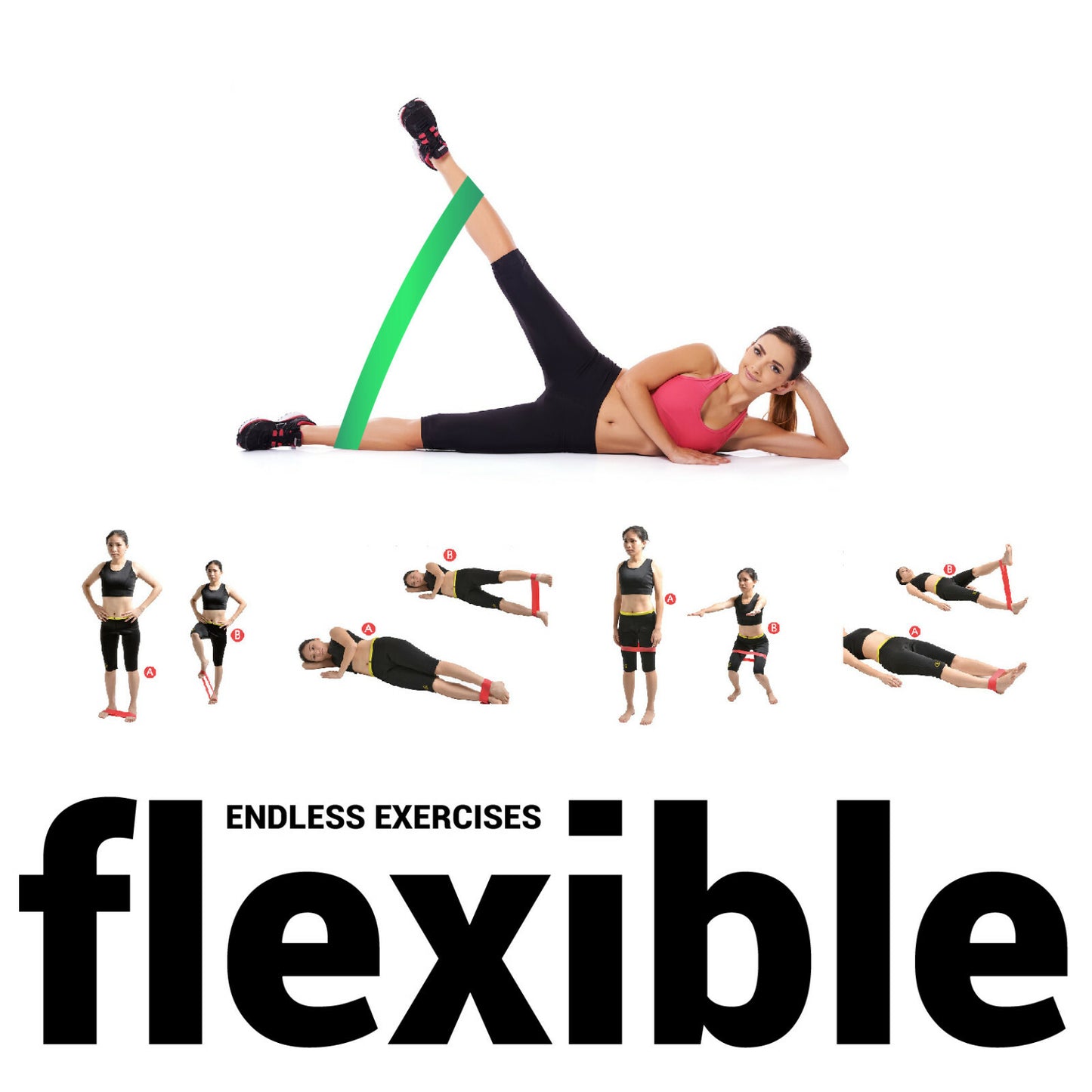 Premium Resistance Loop Bands Set for Home Workouts & Fitness