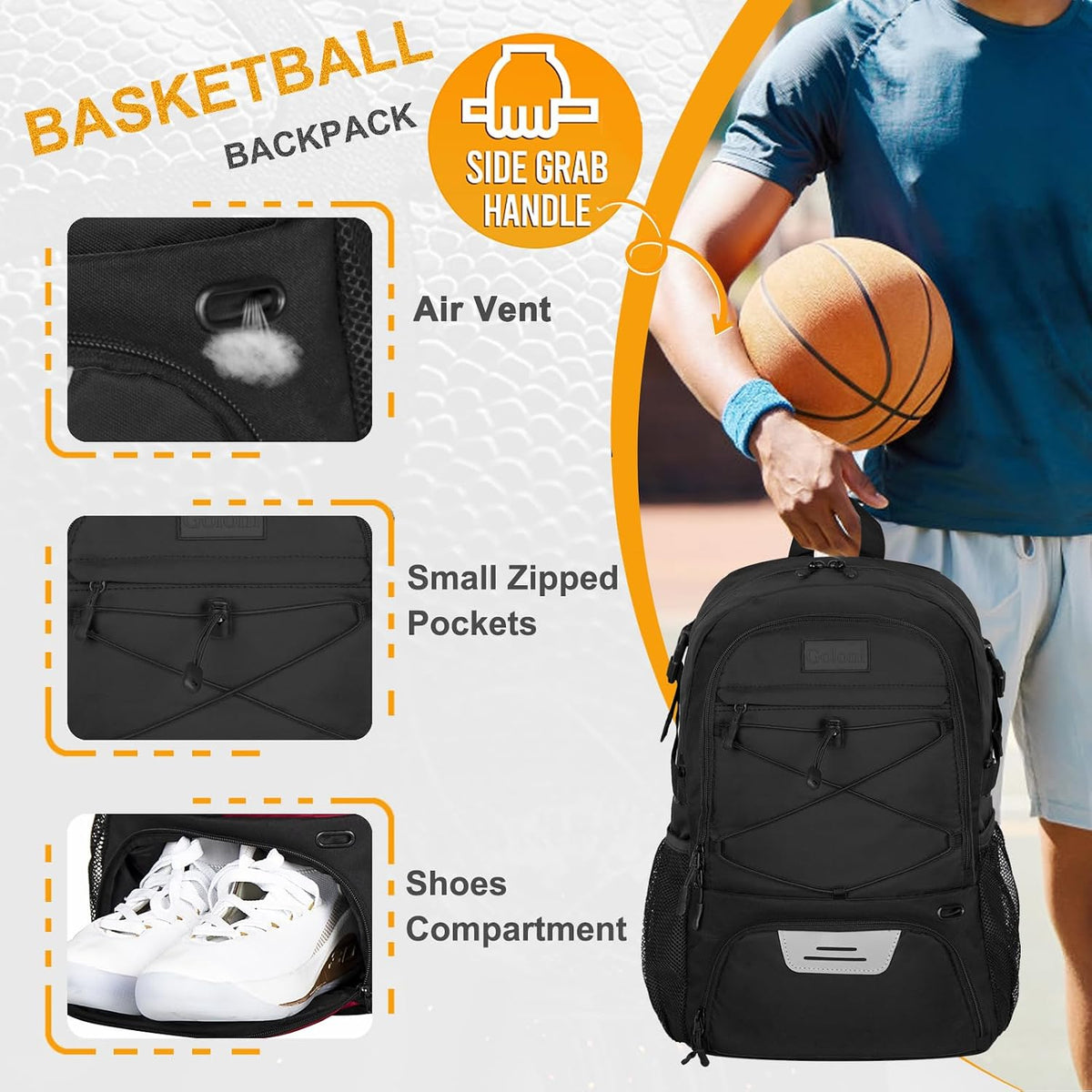 Veltrano Soccer Backpack – Ball & Shoe Compartments for Players