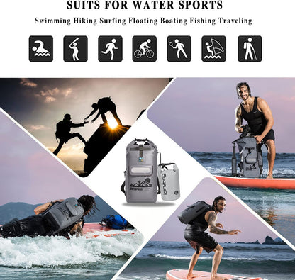 Waterproof Dry Bag Backpack for Camping, Hiking & Kayaking