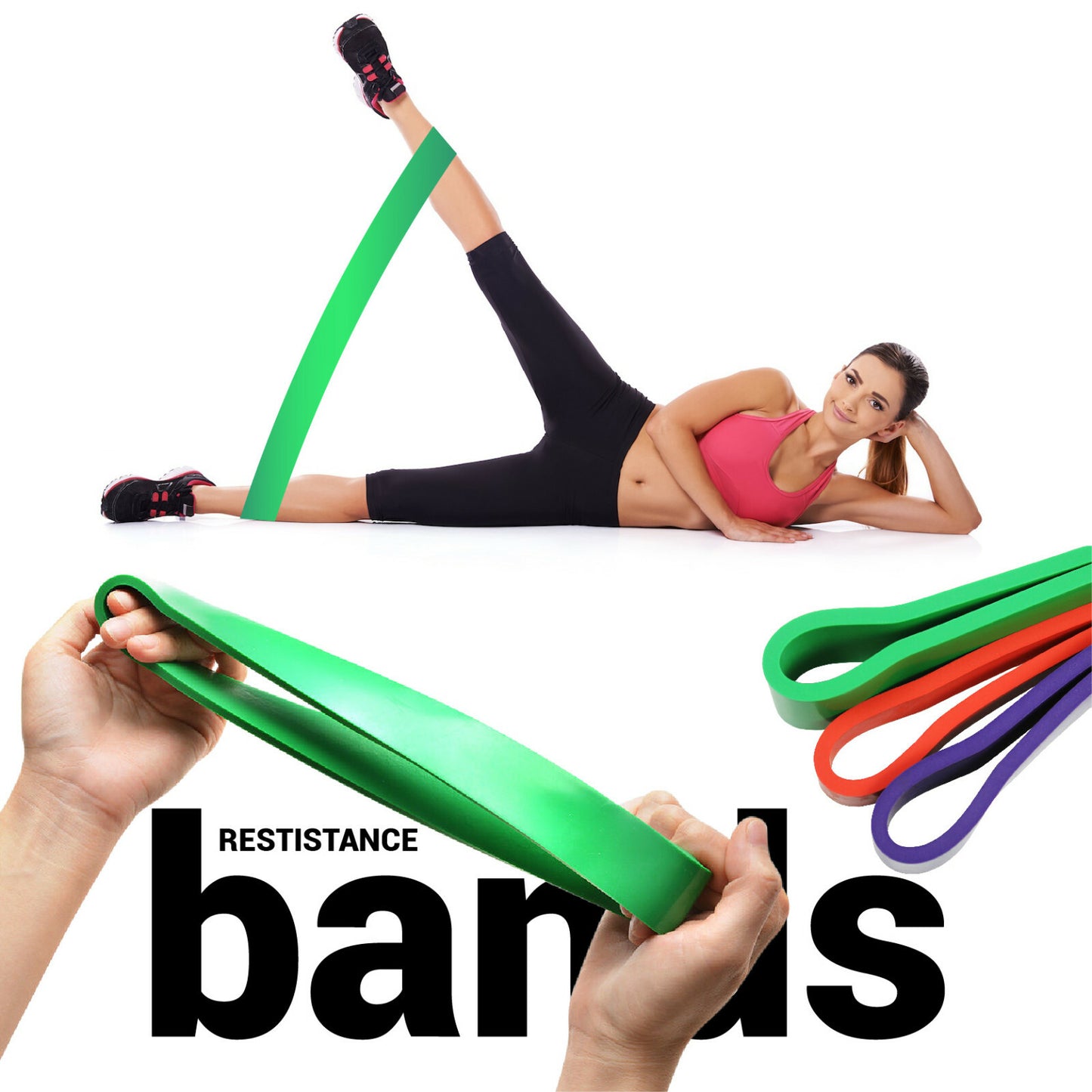 Premium Resistance Loop Bands Set for Home Workouts & Fitness