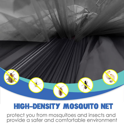 Premium Double Camping Hammock with Mosquito Net - Essential Outdoor Gear for Hiking and Travel 