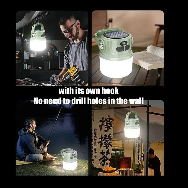 Premium Rechargeable Waterproof LED Camping Lantern & Flashlight