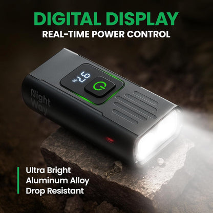 Premium USB-C Rechargeable Bike Light Set for Night Riding - Waterproof, 12+6 Modes, Ideal for Road and Mountain Cycling