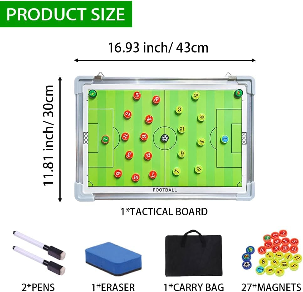 Premium Magnetic Soccer Coaching Board with Player Markers