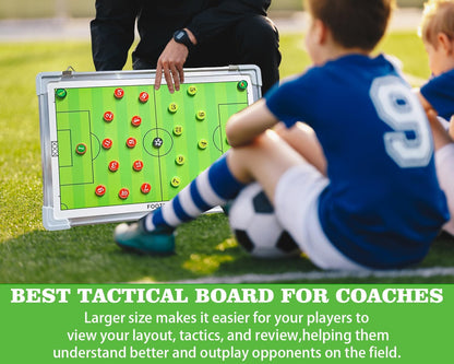 Premium Magnetic Soccer Coaching Board with Player Markers