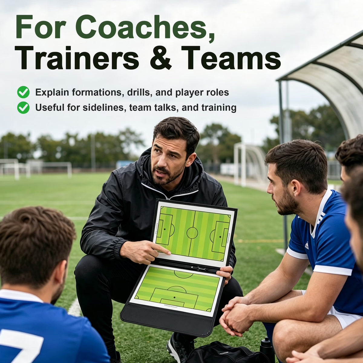 Veltrano Magnetic Soccer Coaching Board – Portable Tactical Strategy Board