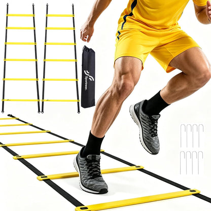Premium Agility Ladder Speed Training Set with Carry Bag