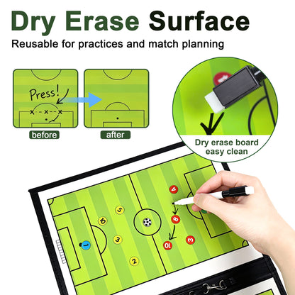 Veltrano Magnetic Soccer Coaching Board – Portable Tactical Strategy Board