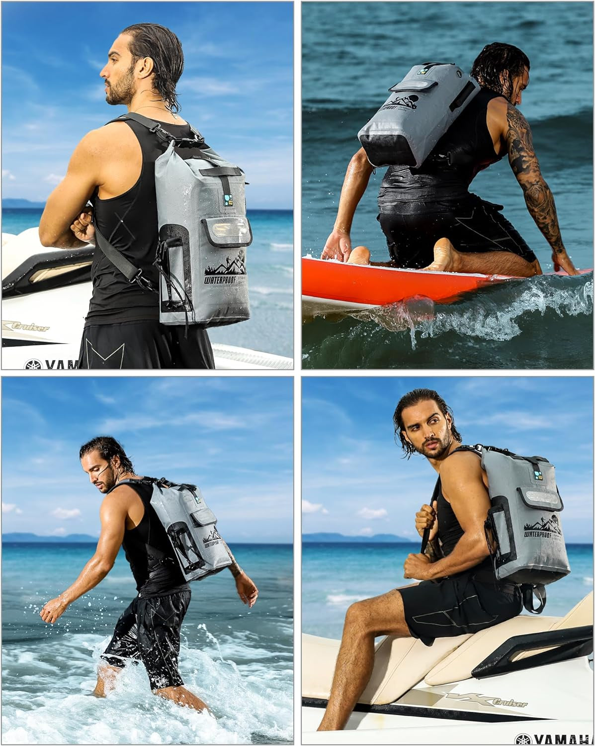 Waterproof Dry Bag Backpack for Camping, Hiking & Kayaking
