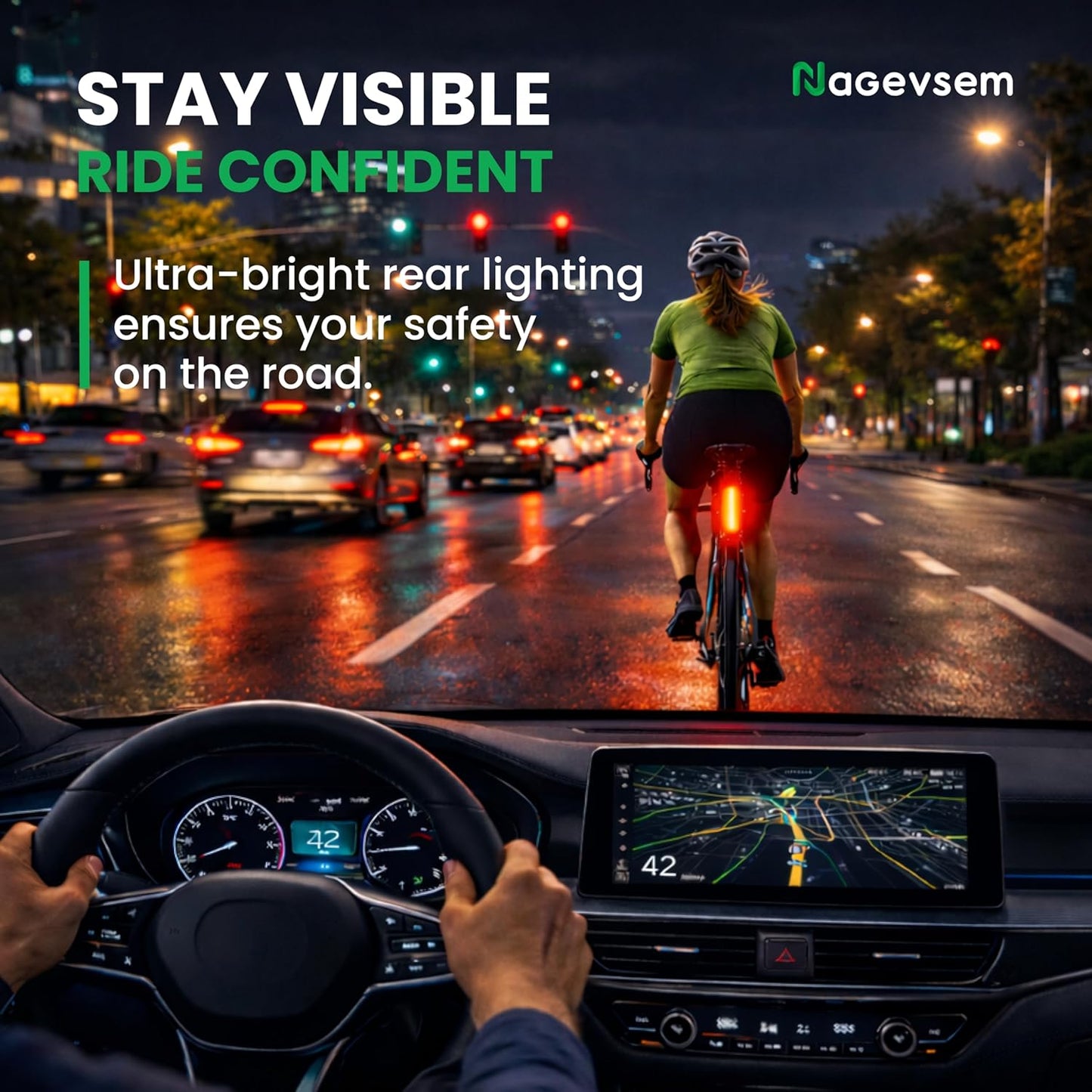 Premium USB-C Rechargeable Bike Light Set for Night Riding - Waterproof, 12+6 Modes, Ideal for Road and Mountain Cycling
