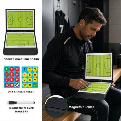 Veltrano Magnetic Soccer Coaching Board – Portable Tactical Strategy Board