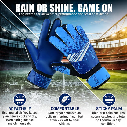 Veltrano Soccer Goalkeeper Gloves – Training & Match Gloves for Youth Players