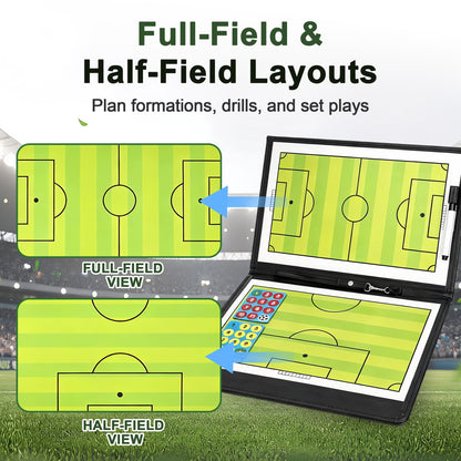 Veltrano Magnetic Soccer Coaching Board – Portable Tactical Strategy Board