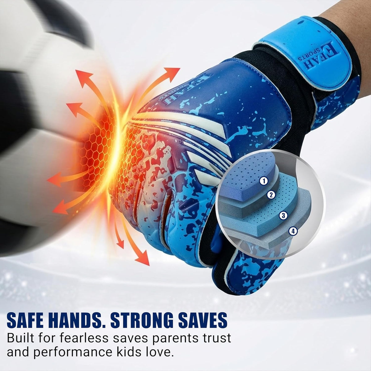 Veltrano Soccer Goalkeeper Gloves – Training & Match Gloves for Youth Players