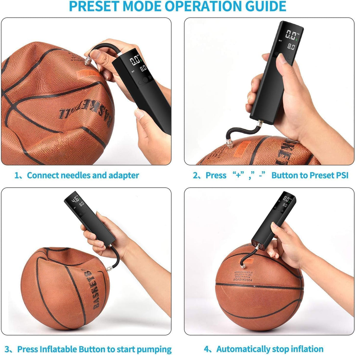 Veltrano Portable Soccer Ball Pump – Electric pump