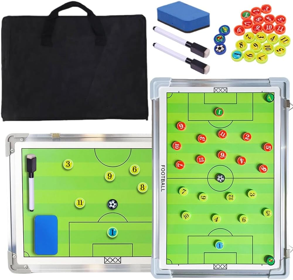 Premium Magnetic Soccer Coaching Board with Player Markers