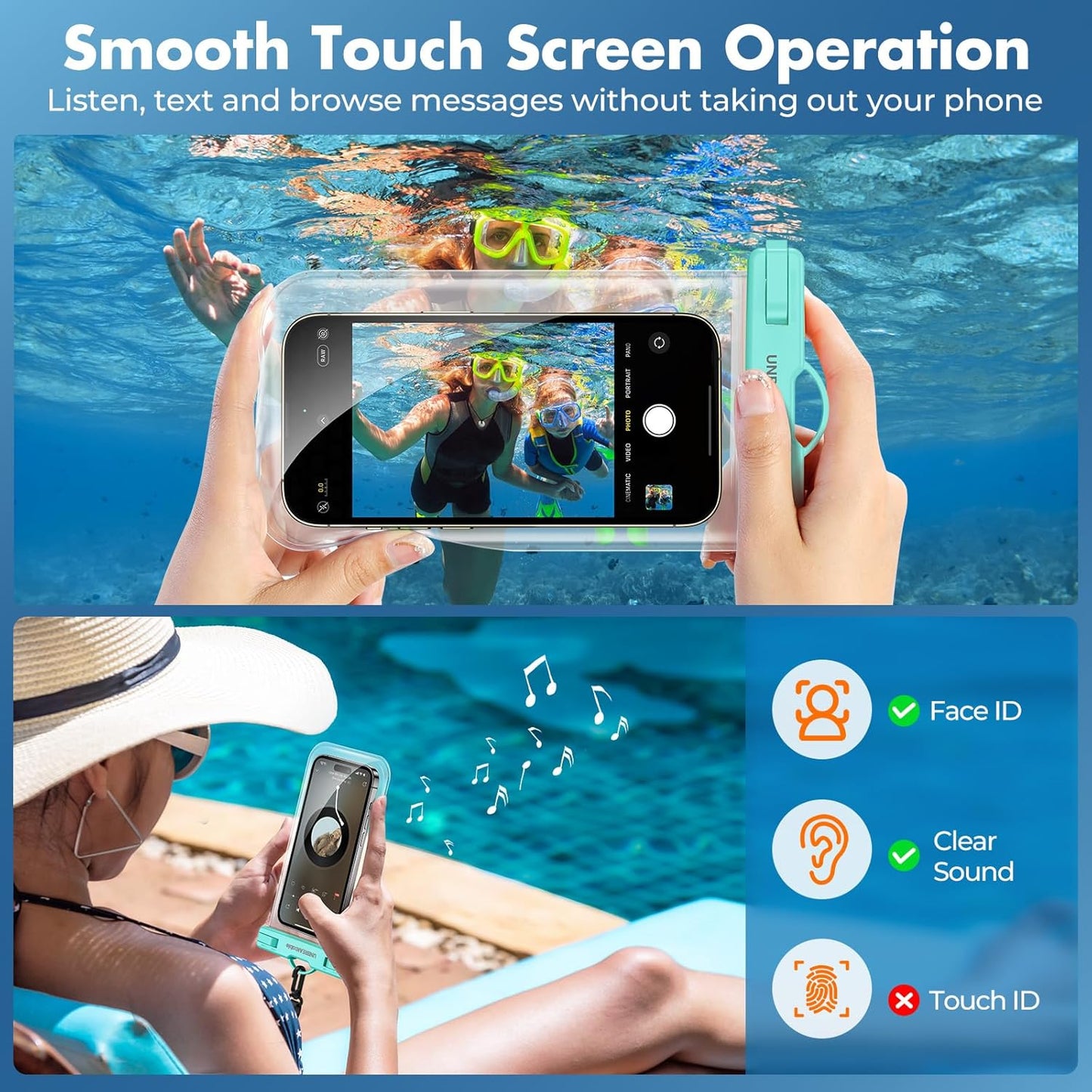 Premium Waterproof Phone Pouch 2-Pack for Outdoor Adventures