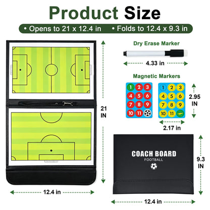 Veltrano Magnetic Soccer Coaching Board – Portable Tactical Strategy Board