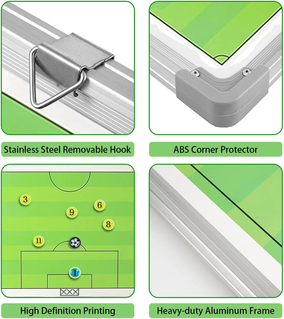 Premium Magnetic Soccer Coaching Board with Player Markers