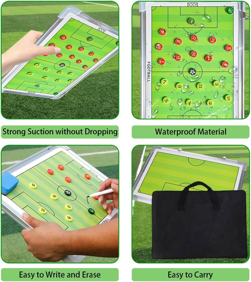 Premium Magnetic Soccer Coaching Board with Player Markers