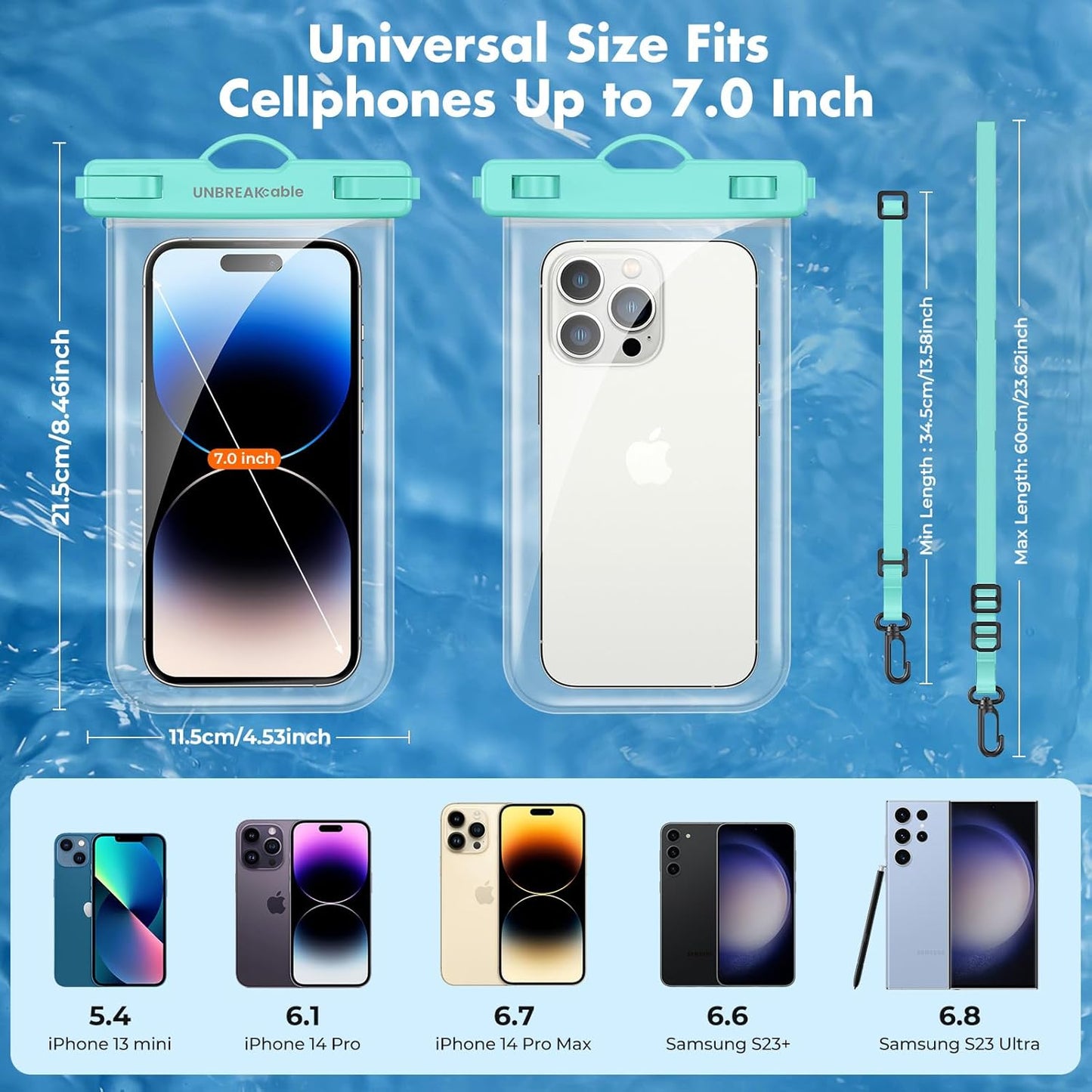 Premium Waterproof Phone Pouch 2-Pack for Outdoor Adventures