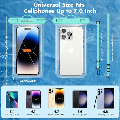 Premium Waterproof Phone Pouch 2-Pack for Outdoor Adventures