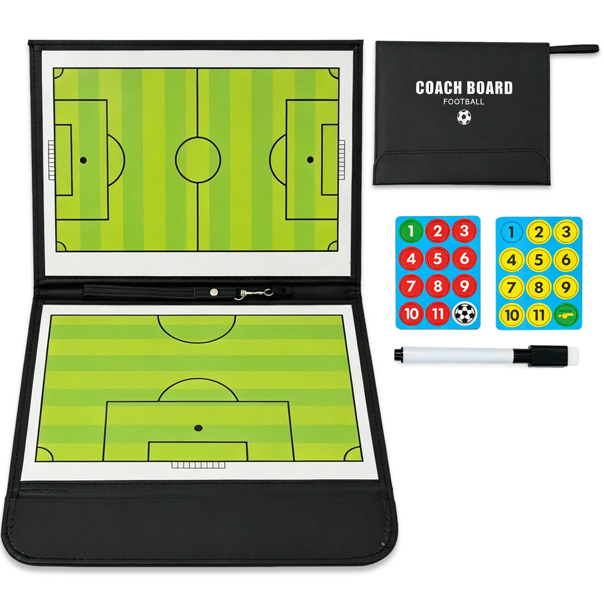 Veltrano Magnetic Soccer Coaching Board – Portable Tactical Strategy Board