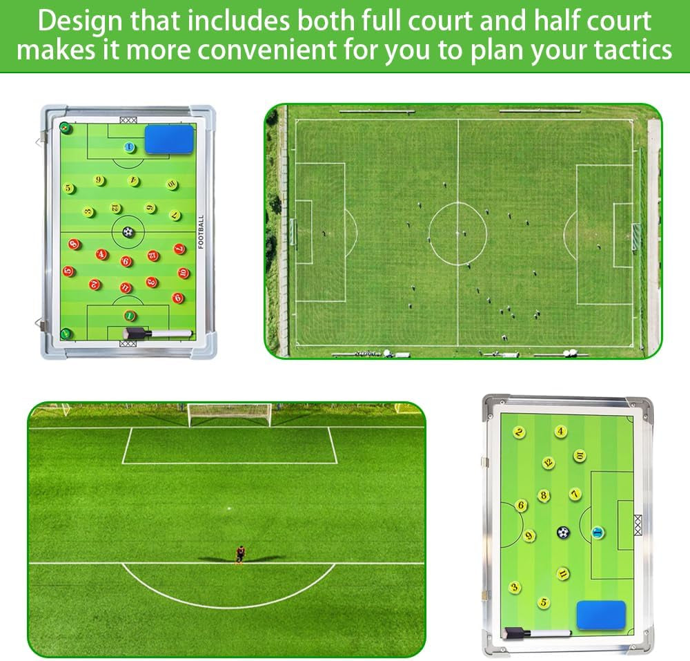 Premium Magnetic Soccer Coaching Board with Player Markers